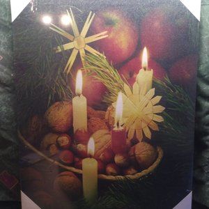 Christmas candle vinyl print